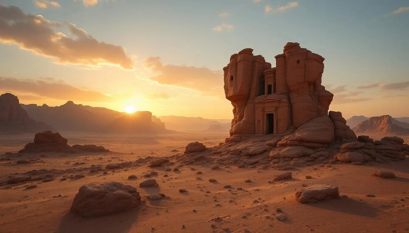 Filming location in Saudi Arabia